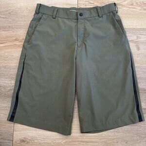 Nike Dri-Fit Golf Tour Performance Men's 30 Olive Stretch Flat Front Short EUC